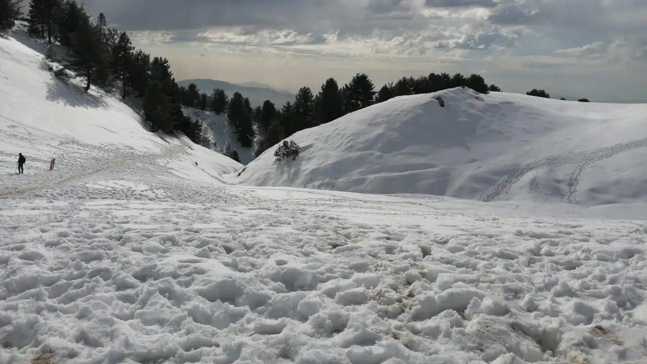 Miranjani peak covered with snow